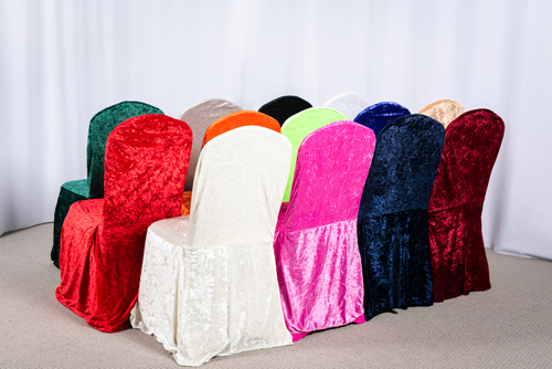 Crushed Velvet Chair Covers Image